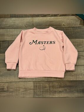 Masters Pink Kids Crewneck Pullover Sweatshirt Size Small (7-8)